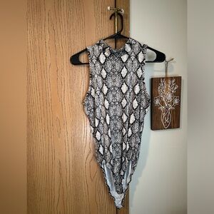 Snake pattern body suit